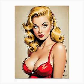 Pin Up Girl 3 Canvas Print