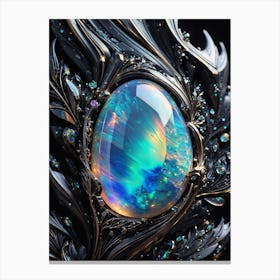 Opalescence, Cosmic Opal Canvas Print