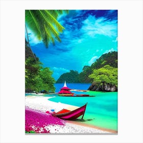 Pulau Redang Malaysia Pop Art Photography Tropical Destination Canvas Print