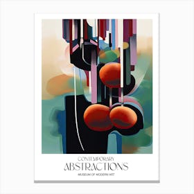 Cherries Abstract Exhibition Poster Canvas Print