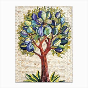 Mosaic Fig Tree 2 Canvas Print