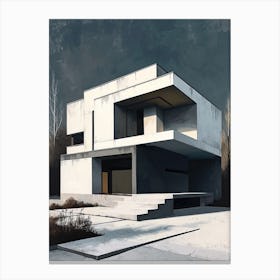 Modern Architecture Minimalist 14 Canvas Print