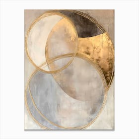 Gold Circles Canvas Print