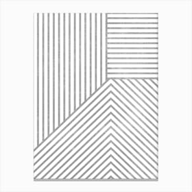 Modern Geometric Lines B Canvas Print