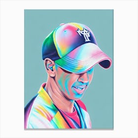 Daddy Yankee Colourful Illustration Canvas Print