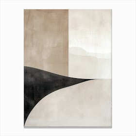 Subtle Contours Minimalist Style Canvas Print