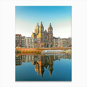 Basilica Of Saint Nicholas In Amsterdam, The Netherlands Canvas Print