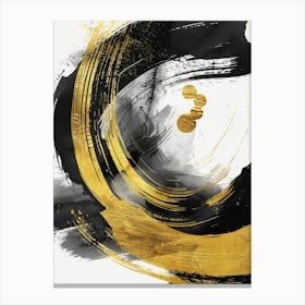 Gold And Black Canvas Print 31 Canvas Print