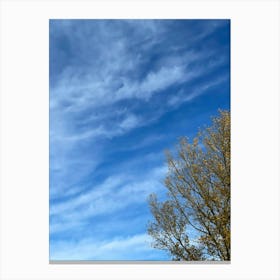 Blue Sky With Clouds 3 Canvas Print