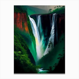 Jog Falls, India Nat Viga Style (2) Canvas Print