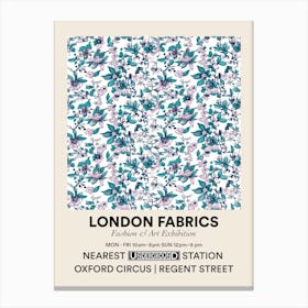 Poster Tulip Tide London Fabrics Floral Pattern 6 Canvas Print