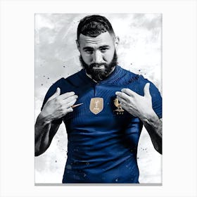 Karim Benzema France Canvas Print