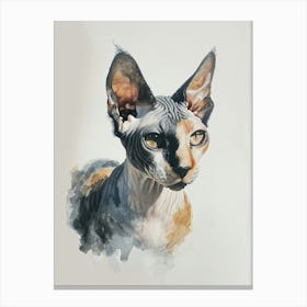 Sphynx Cat Painting 3 Canvas Print