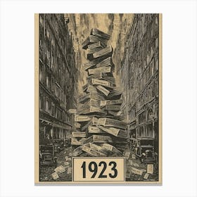 Aihrgdesign A Vintage Historical Poster Symbolizing The 1923 2 Canvas Print