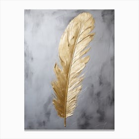 Gold Feather 4 Canvas Print