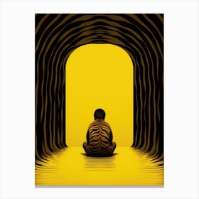 Tiger In A Tunnel Canvas Print