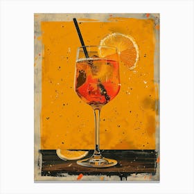 Aperol Spritz Art Print 68 Canvas Print