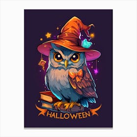 Halloween Owl 2 Canvas Print