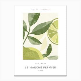 Limes Le Marche Fermier Poster 2 Canvas Print