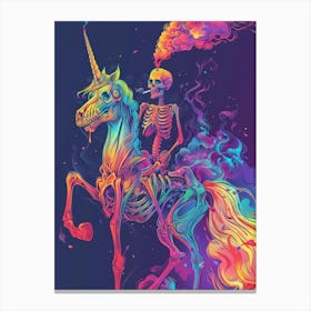 Unicorn Skeleton 3 Canvas Print