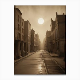 Street Scene - Street Stock Videos & Royalty-Free Footage Canvas Print