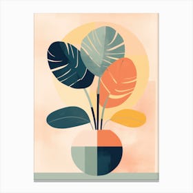 Seamless Abstract Plant Canvas Print