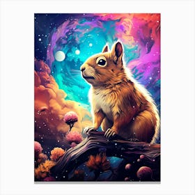 Squirrel In Space 2 Canvas Print