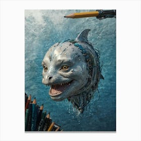 'Dolphin' Canvas Print