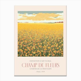 Champ De Fleurs, Floral Art Exhibition 41 Canvas Print