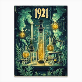 Aihrgdesign A Vintage Scientific Poster Celebrating The Disco 6e9f47de 4142 4e62 Bc04 5fbb8469bdb2 0 Canvas Print