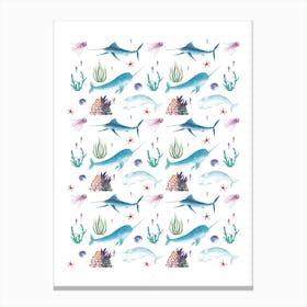 Ocean Pattern Canvas Print