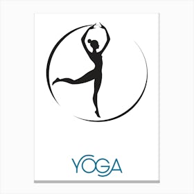 Yoga, the sport of yoga, the sport of meditation, relaxation, inspiring rest and meditation, a distinctive and exceptional work of art that embodies yoga.19 Canvas Print