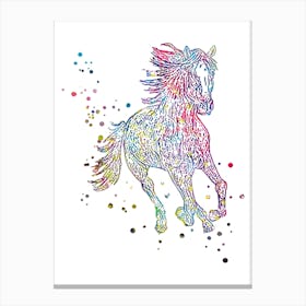 Horse running Canvas Print