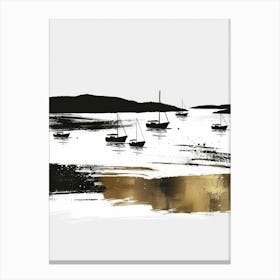 Sailboats On The Water 4 Canvas Print