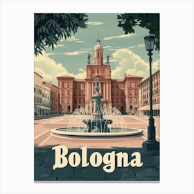 Aihrgdesign A Classic 1960s Travel Poster For Bologna Showcas 75eb0616 3ee1 401c 9804 Eb15b9fc0207 2 Canvas Print