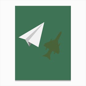 Paper Airplane Canvas Print