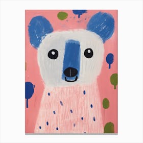 Playful Illustration Of Koala For Kids Room 2 Canvas Print