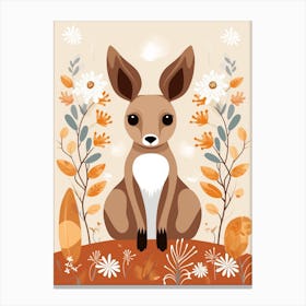 Baby Animal Illustration  Kangaroo 7 Canvas Print