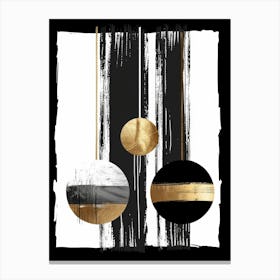 Black And Gold 33 Canvas Print