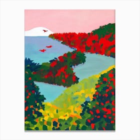 Manuel Antonio National Park Costa Rica Abstract Colourful Canvas Print