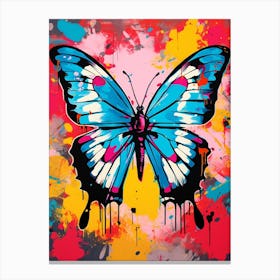 Pop Art Brimstone Butterfly 2 Canvas Print
