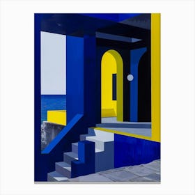Blue And Yellow 6 Canvas Print