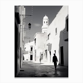Sousse, Tunisia,, Mediterranean Black And White Photography Analogue 1 Canvas Print