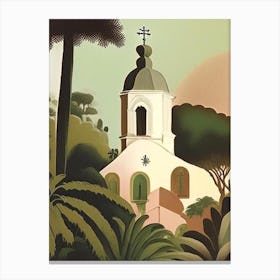 Saint Martin Rousseau Inspired Tropical Destination Canvas Print