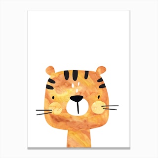 Orange Tiger Canvas Print