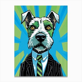 Business Dog Canvas Print