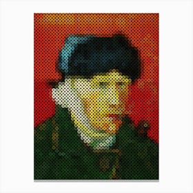 Vincent Van Gogh – Self Portrait With Bandaged Ear And Pipe Canvas Print