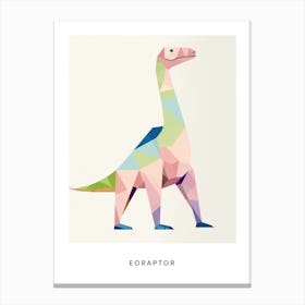 Nursery Dinosaur Art Eoraptor 2 Poster Canvas Print