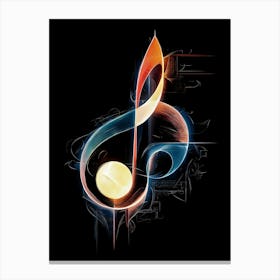 Music Note 8 Canvas Print