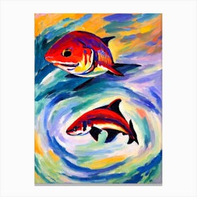 Requiem Shark Matisse Inspired Canvas Print